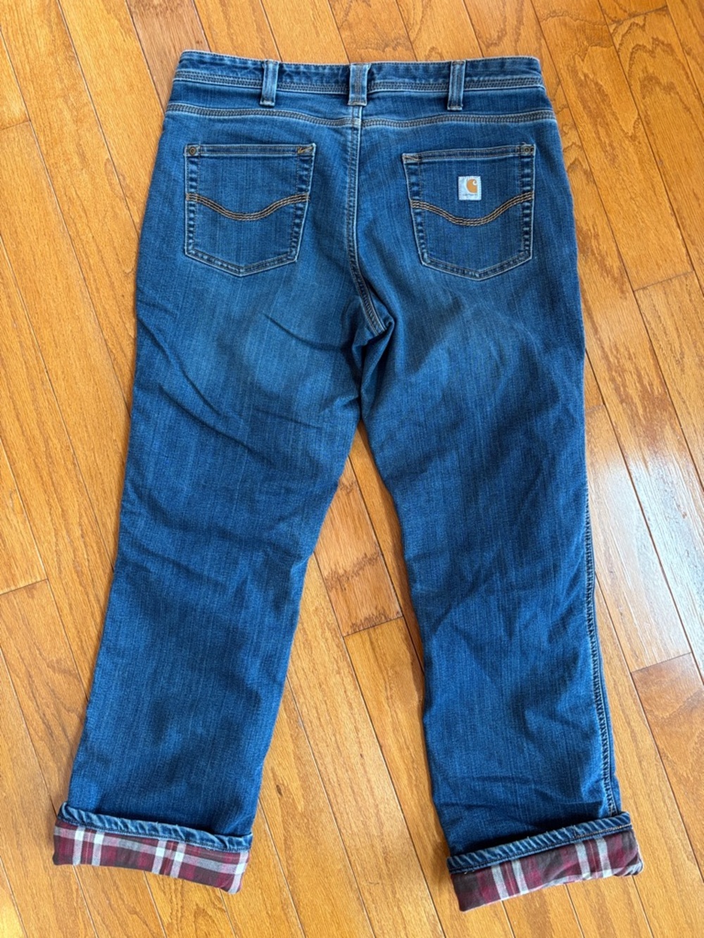 Carharrt Womens Flannel‎ Lined Jeans Size 12